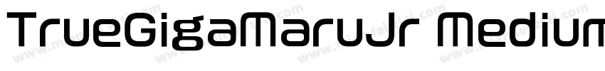 TrueGigaMaruJr Medium字体转换